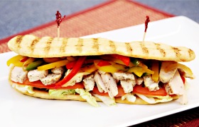 Philly Chicken Panini Sandwich