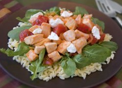 Warm Chicken and Caramelized Onion Pasta Salad