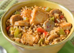 Quick Chicken and Sausage Jambalaya