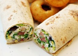 Southwestern Chopped Chicken Salad Roll-up