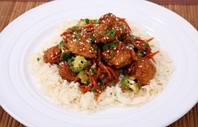 Teriyaki Breaded Chicken Wing Stir Fry