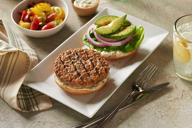 Avocado and Aioli Turkey Burger