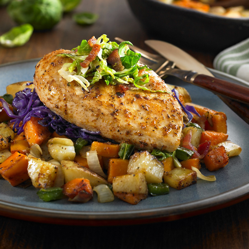 HARVESTLAND® Chicken Breast with Sweet Potato and Brussels Sprout Hash