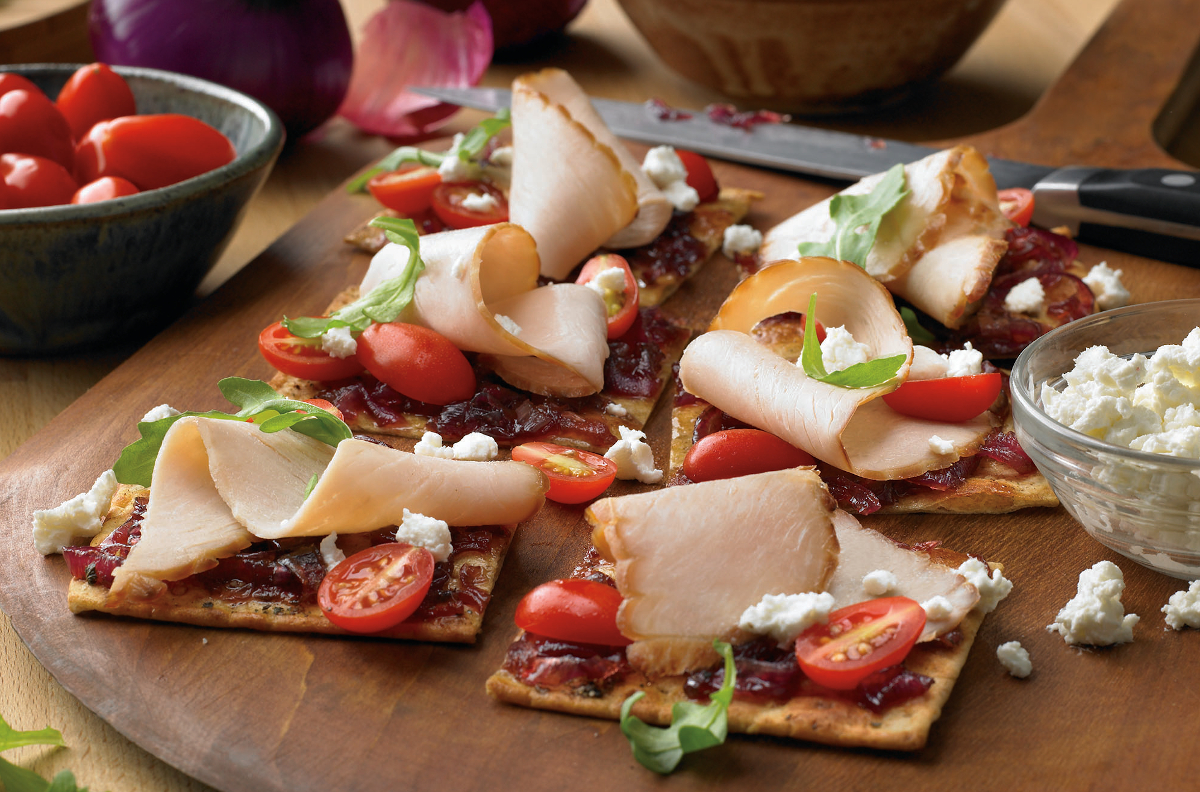 HARVESTLAND® Turkey Flatbreads with Bacon Jam