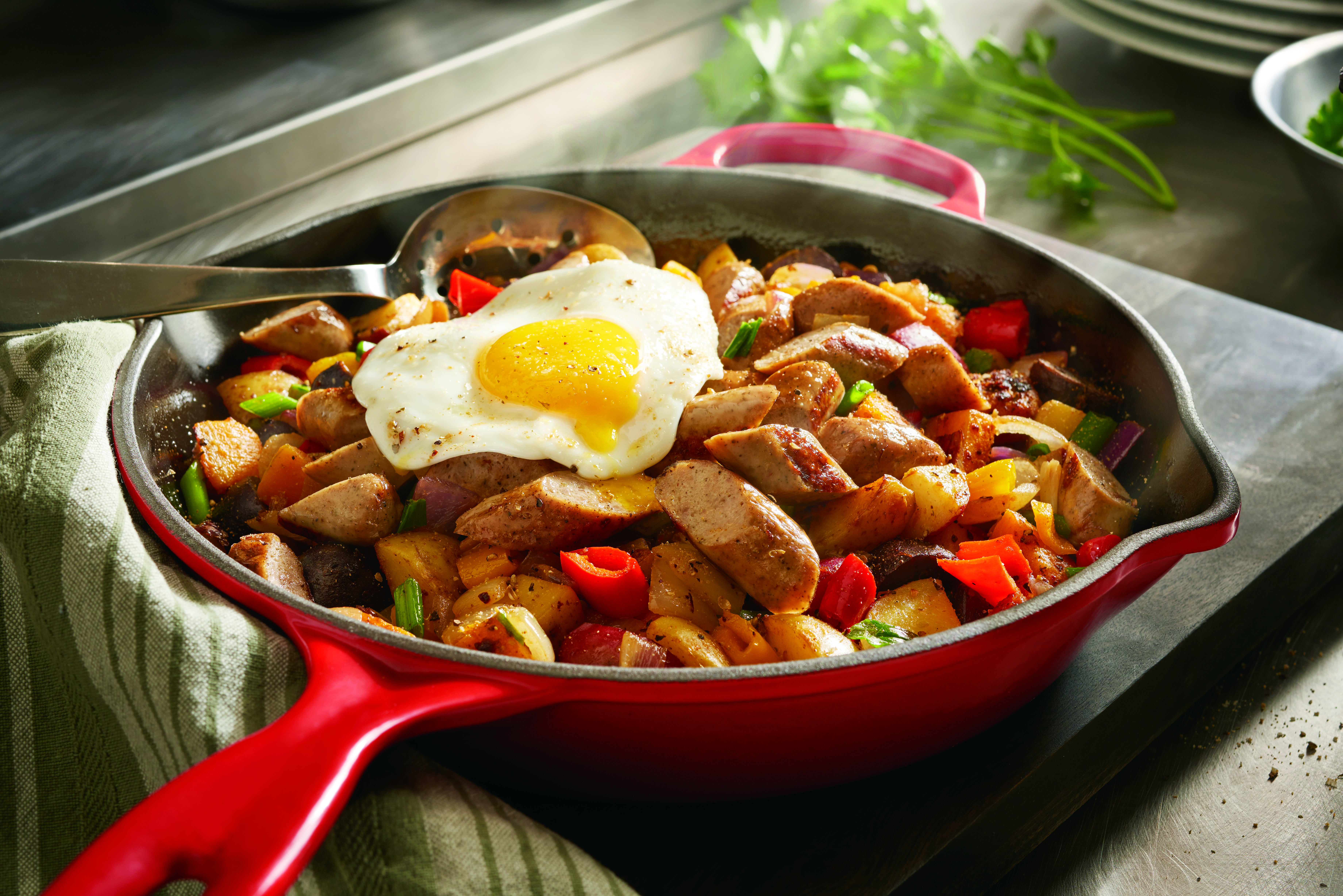 Turkey Sausage Cowboy Hash