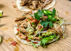 Pan-Fried Turkey Tostada