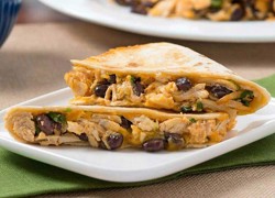 Creamy Buffalo Chicken and Black Bean Quesadillas