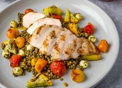 Grilled Chicken & Veggie Pesto Couscous