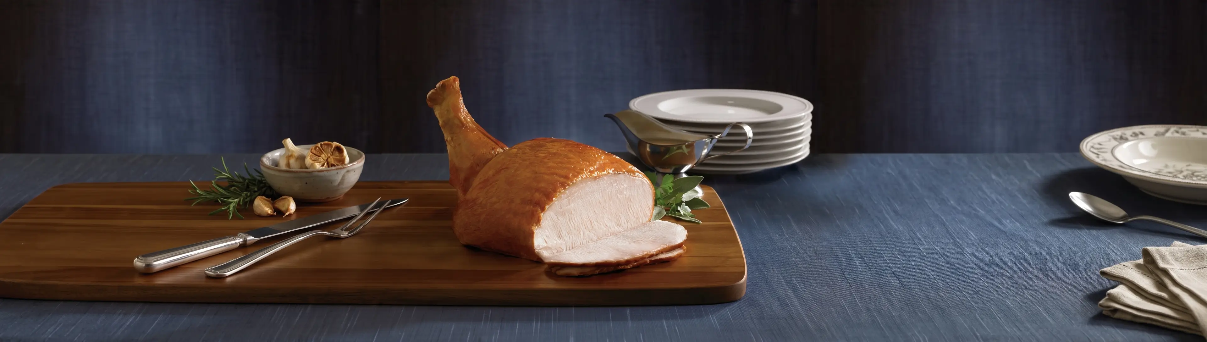 Menu this Shenandoah<sup>®</sup> Ready-to-Cook Skin-On Turkey Breast Roast this holiday season