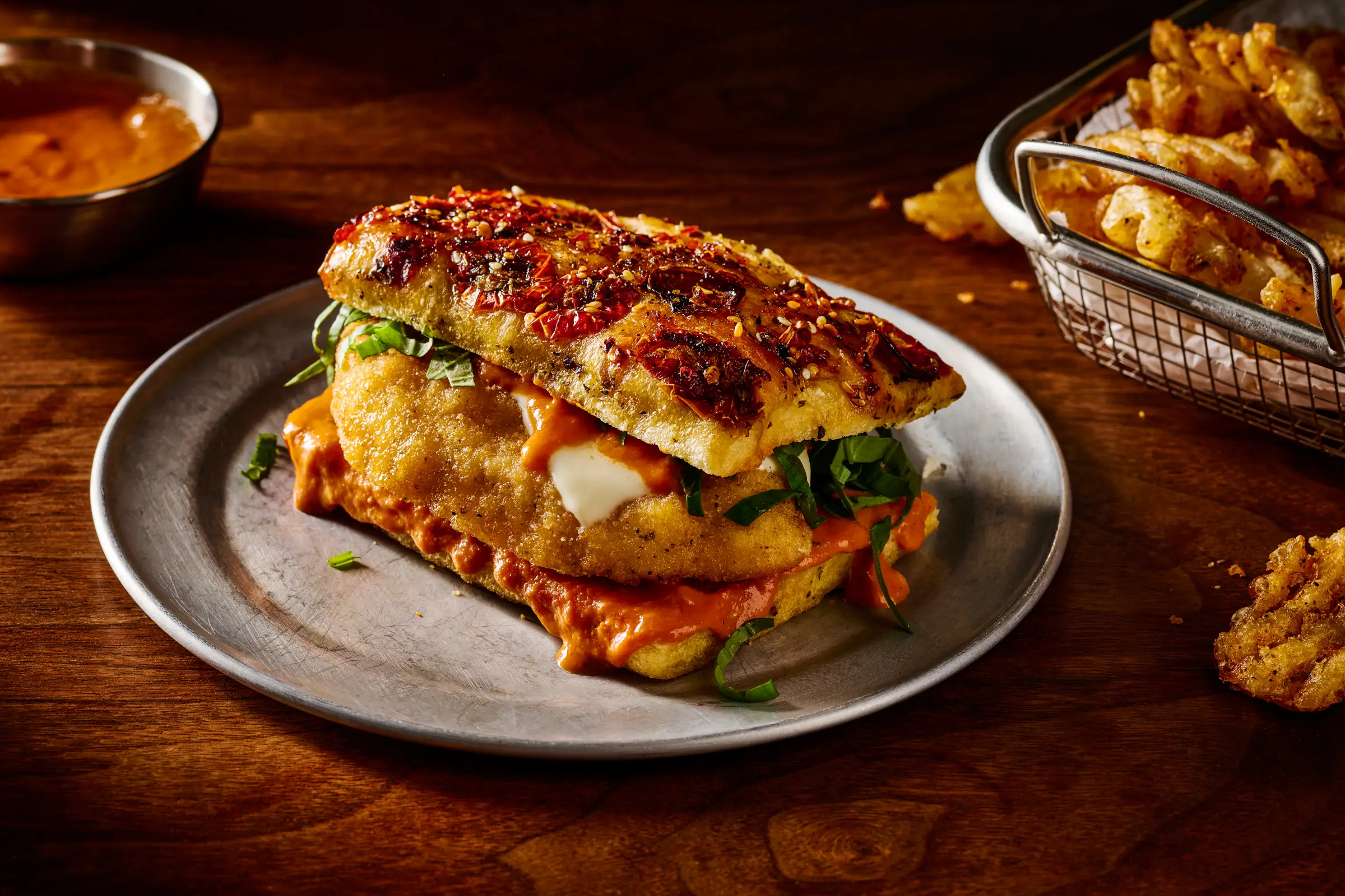 Vodka Parm Crispy Chicken Sandwich