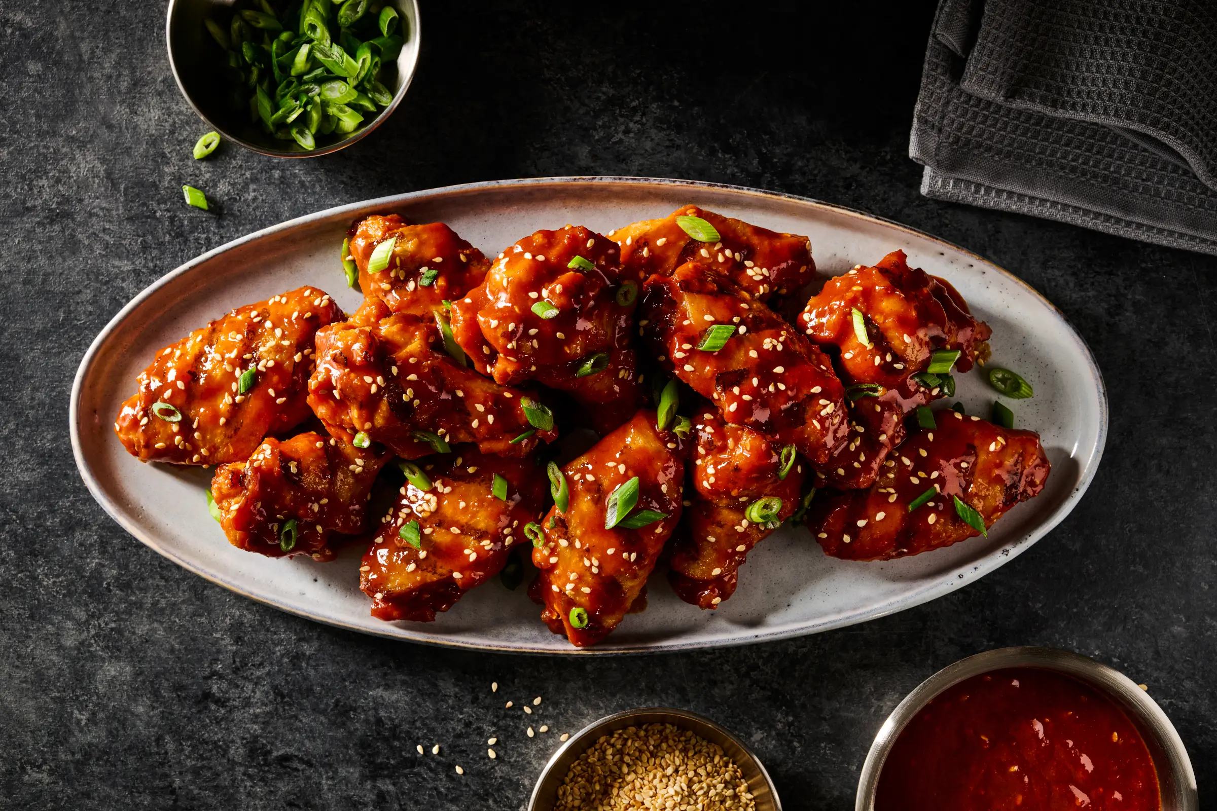 Ssamjang BBQ Grilled Wings