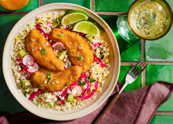 Crispy Chicken Tender Elote Bowl