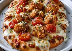 Garlic Parmesan Wing oval Flatbread