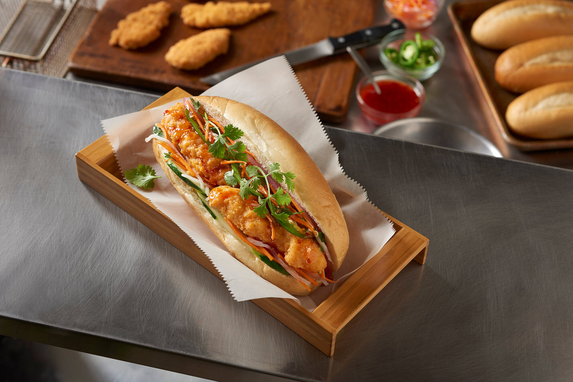 Chicken Tender Banh Mi