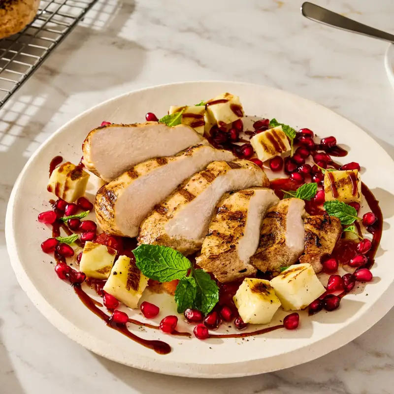 Grilled Middle Eastern Chicken “Caprese”